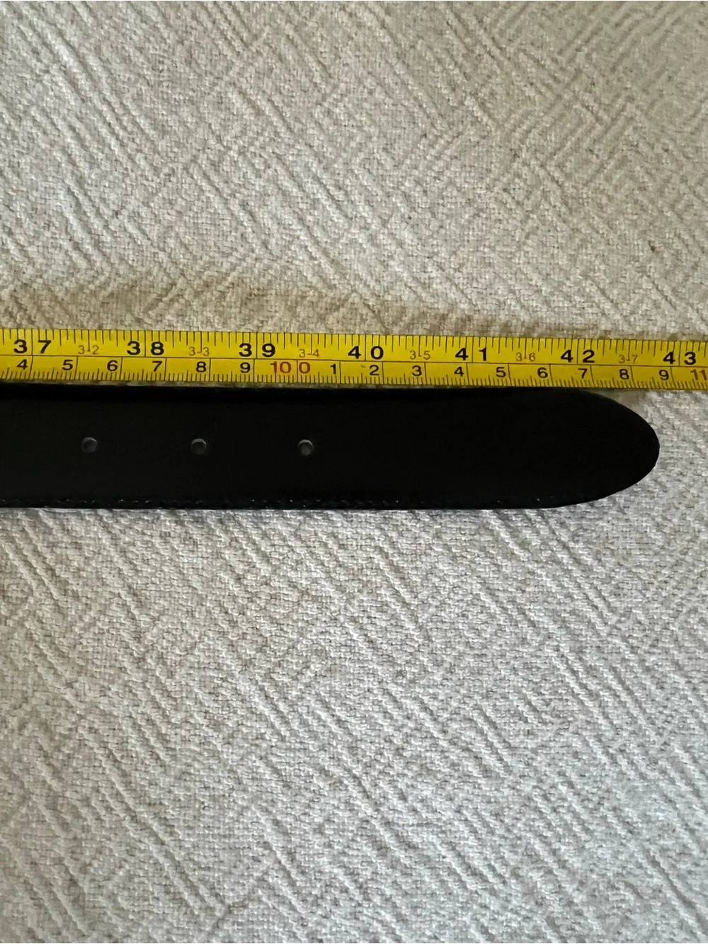 Vintage Christin Dior Black Leather Belt with Gold Silver Signature Buckle